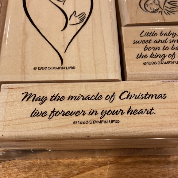 Miracle of Christmas Wood Stamp Set - Picture 4 of 4